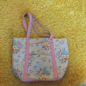 floral longaberger purse